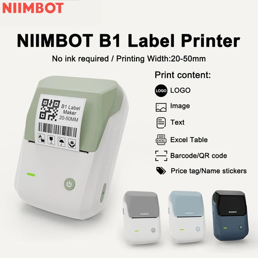 Niimbot B1 Portable Thermal Label Printer