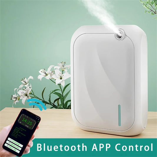 Smart Aroma Diffuser – Waterless Essential Oil Scent Machine with Bluetooth App Control