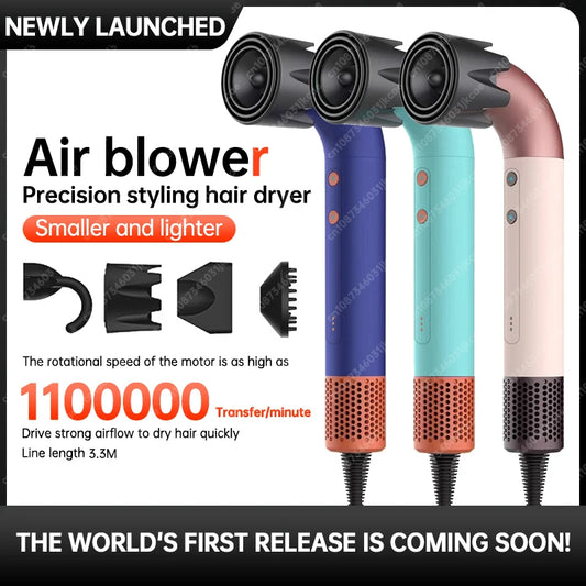 Professional Negative Ion Leafless Hair Dryer – Salon-Grade Styling Tool