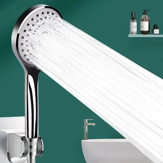 Pressurized Handheld Shower Head with 5 Spray Modes