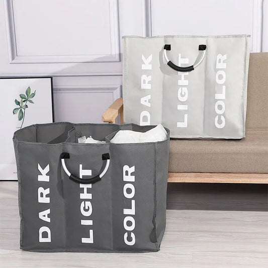 Section Foldable Laundry Hamper