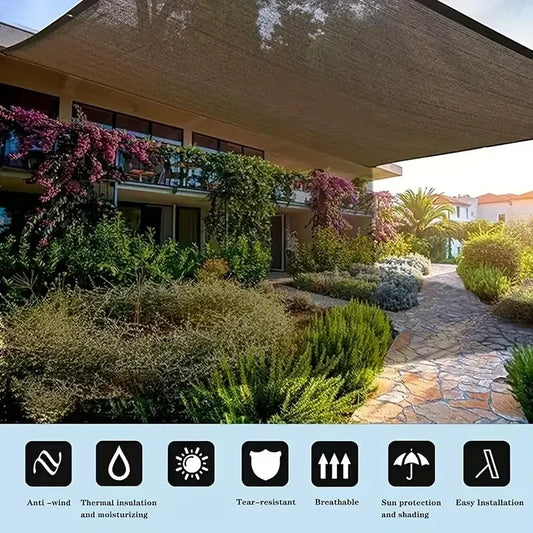 Brown UV Protection Sun Shade Net