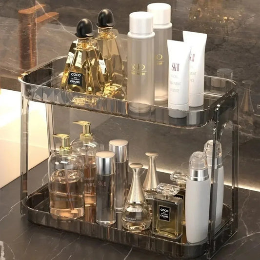 Double-Layer Acrylic Bathroom Storage Rack