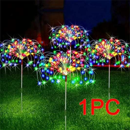 Solar Fireworks LED Light – Outdoor Waterproof Starburst Fairy Light