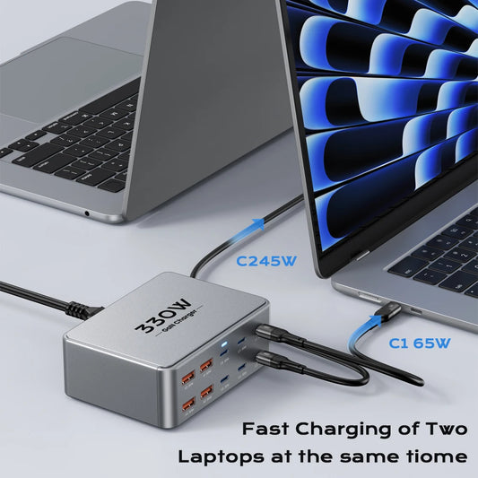 330W USB-C GaN Multiport Fast Charger