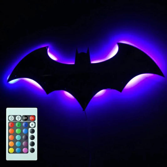 Creative Wooden Bat LED Wall Lamp