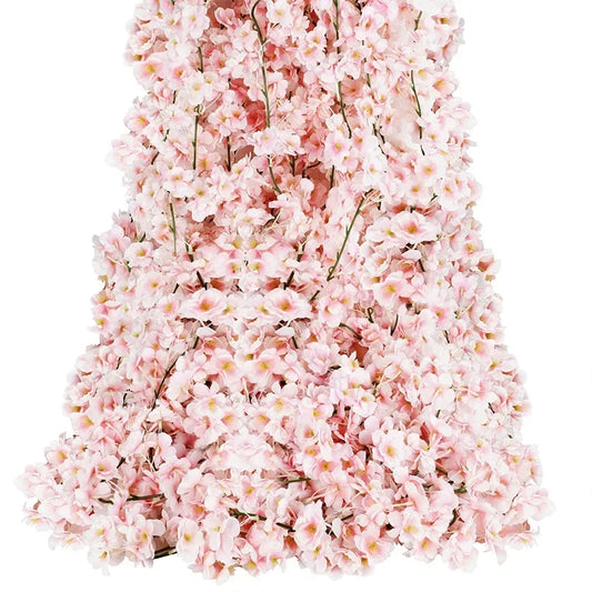 180cm Artificial Cherry Blossom Garland – Silk Sakura Vine