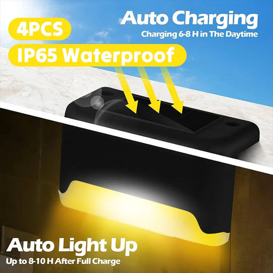 4PCS Solar Garden Lights IP65