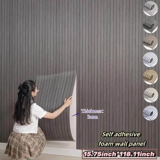 3D Retro Wood Grain Wallpaper