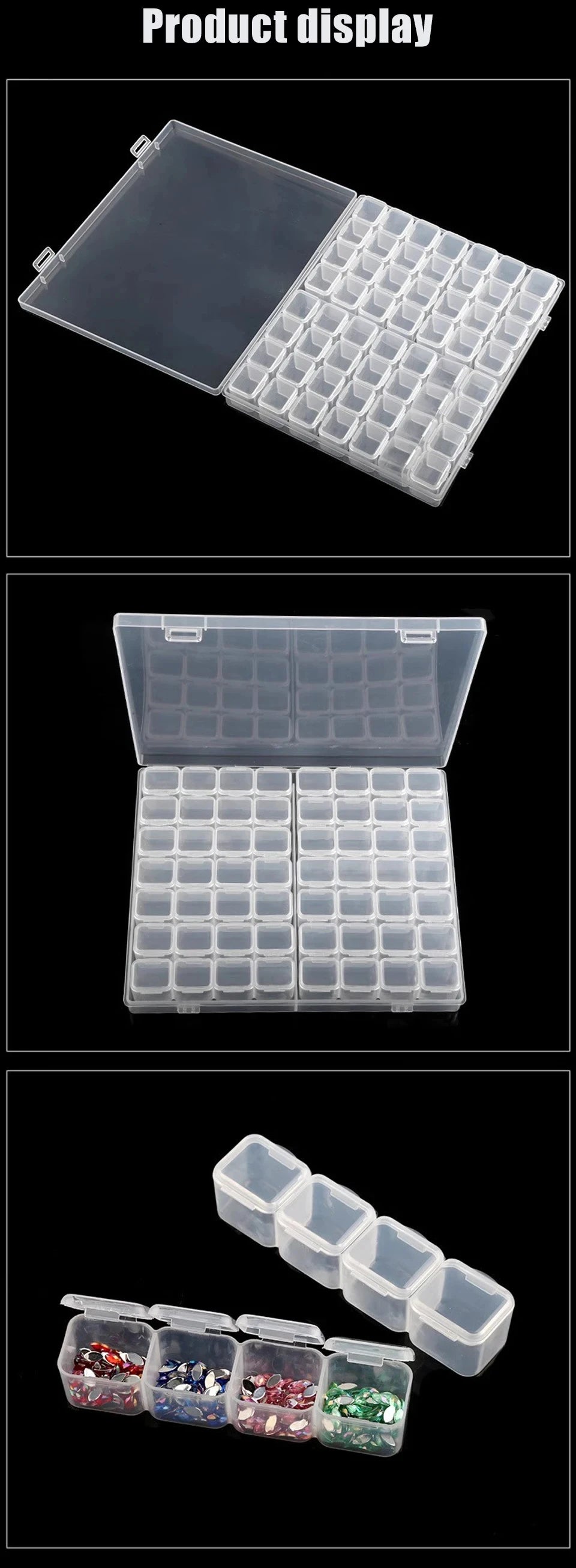 26/28/56 Grids Plastic Organizers Box