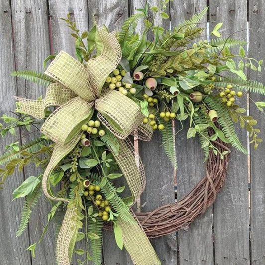 Autumn Mung Bean Pod Wreath