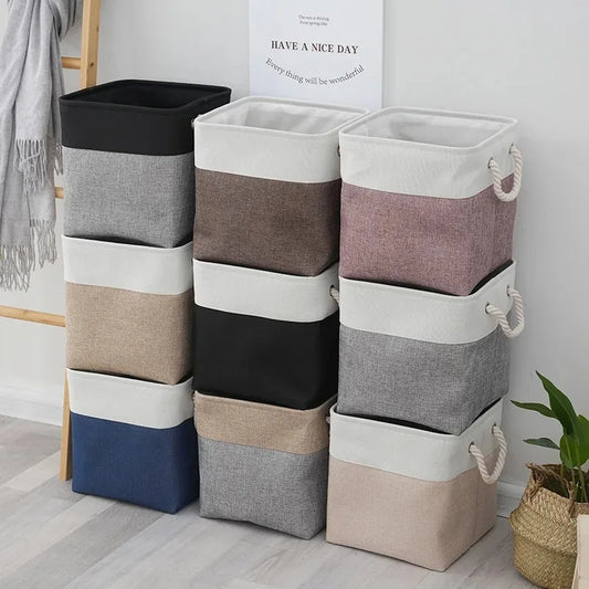 Folding Linen Storage Basket