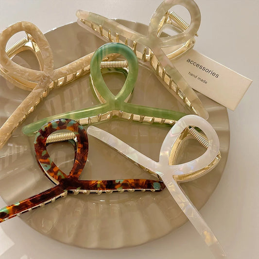 Large Metal Shark Hair Clip