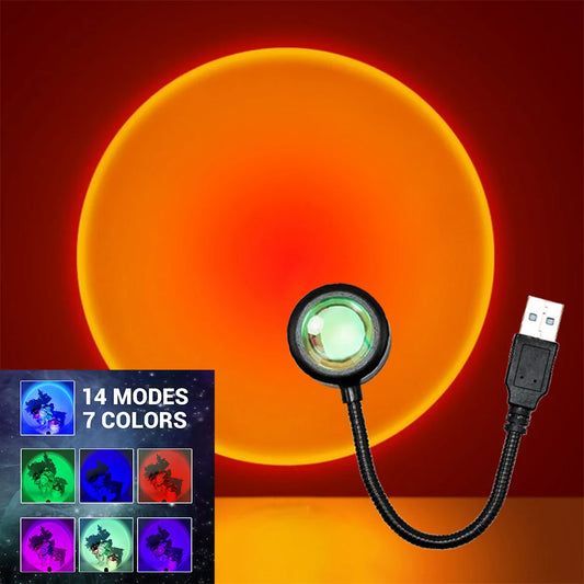 LED Sunset Projection Lamp