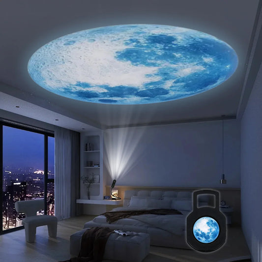 Rechargeable LED Moon Projector Lamp