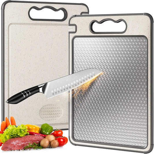 Stainless Steel Double-Sided Cutting Board