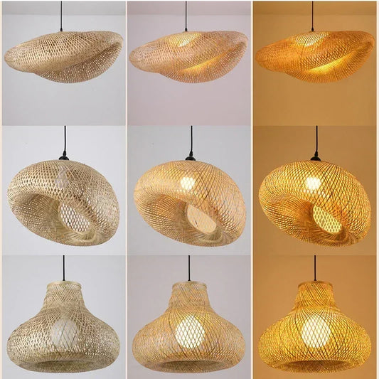 2025 Bamboo & Rattan Pendant Lamp