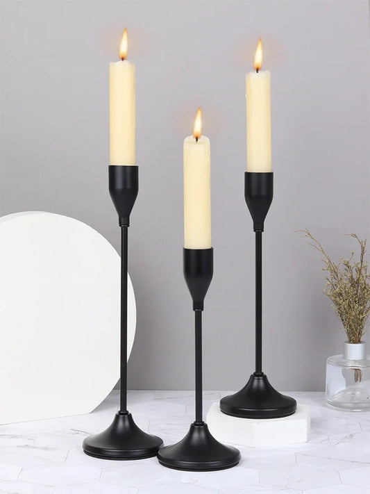 3PCS European Style Metal Candle Holders