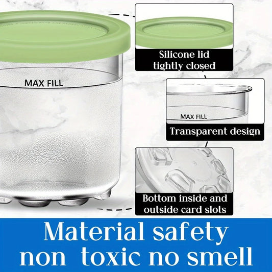 Ninja Creami Ice Cream Containers – 4 Pack