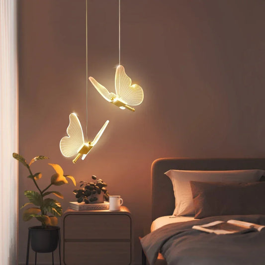 LED Modern Butterfly Pendant Light