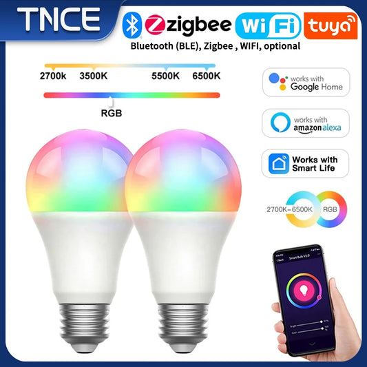 Tuya Smart LED Bulb – E27, Bluetooth/WiFi/Zigbee