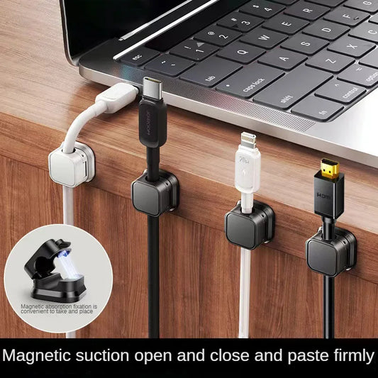 Magnetic Desk Organizer โ Data Cable & Line Management