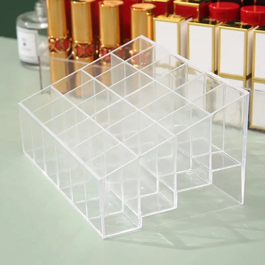 24-Grid Acrylic Lipstick & Cosmetics Organizer