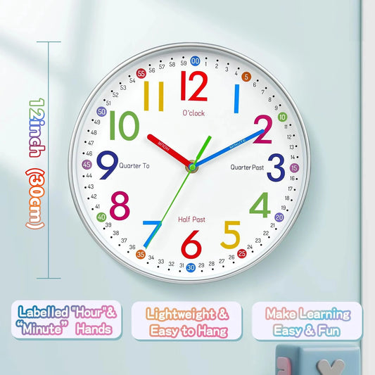 12-Inch Cartoon Wall Clock