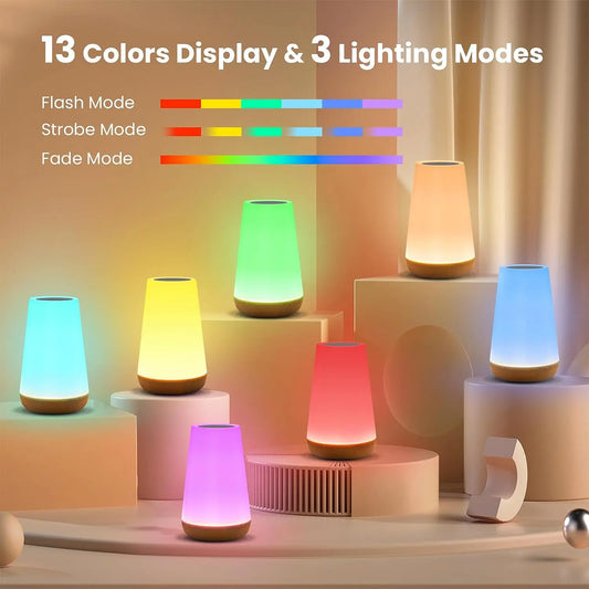 13-Color RGB Rechargeable Night Lamp