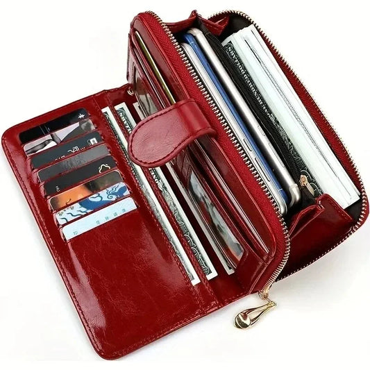 Vintage PU Leather Clutch Wallet