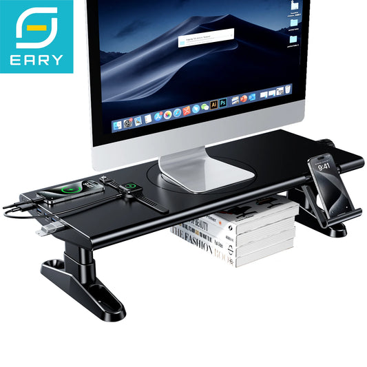 Adjustable Monitor Stand with USB Hub