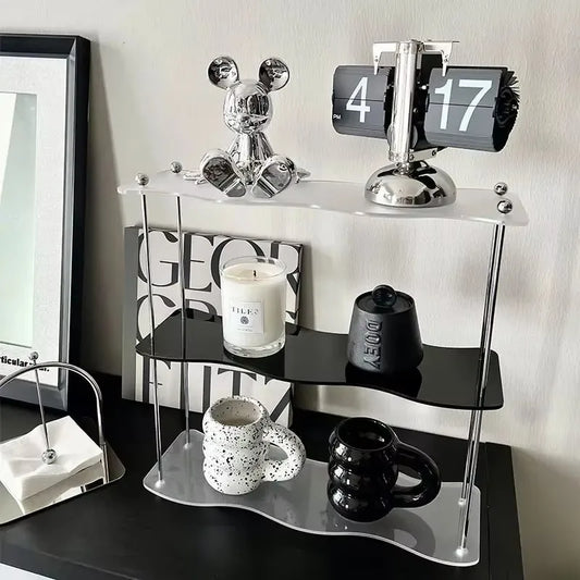 2–3 Layer Acrylic Desktop Storage Rack