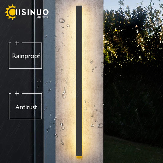 LED Linear Outdoor Wall Lamp IP65