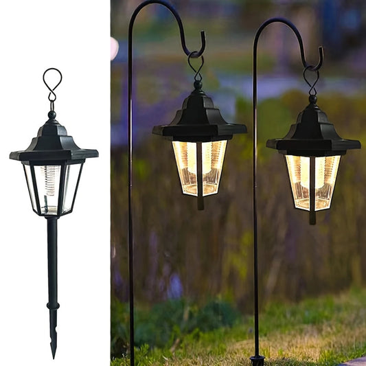2-Pack Vintage Solar Hexagon Lights
