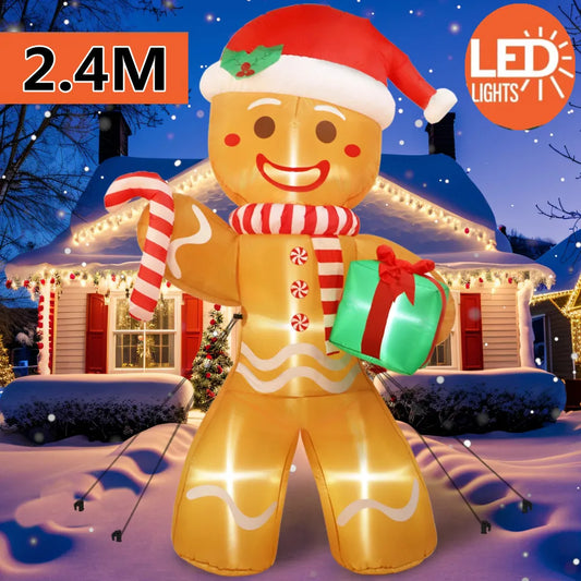 8FT Christmas Inflatable Gingerbread Man