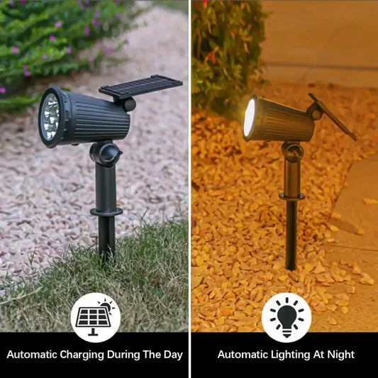 9LED Solar Spot Light – Waterproof Outdoor Garden & Landscape Lamp