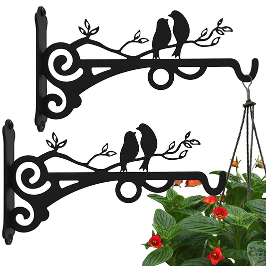 Wall-Mounted Iron Flower Pot Holder