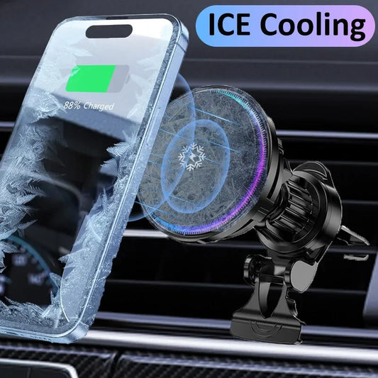 30W Ice Cooling Magnetic Wireless Car Charger