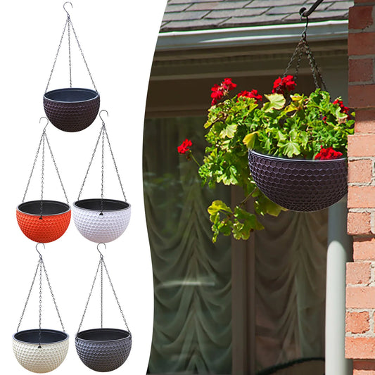 European Style Honeycomb Hanging Plastic Flower Pot – Indoor Basket