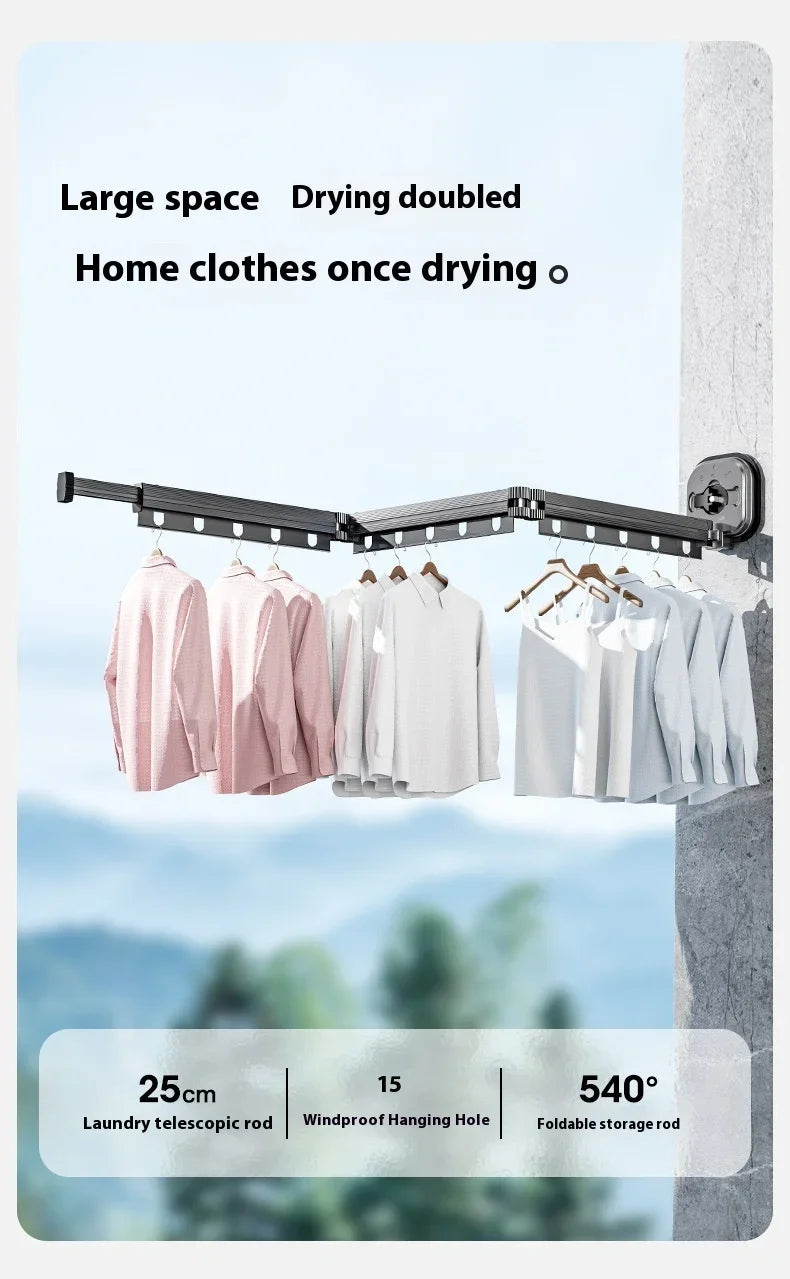 "360° Folding Wall-Mounted Clothes Drying