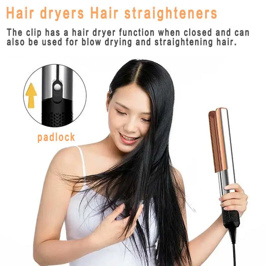 2-in-1 Hair Dryer & Straightener with Negative Ion