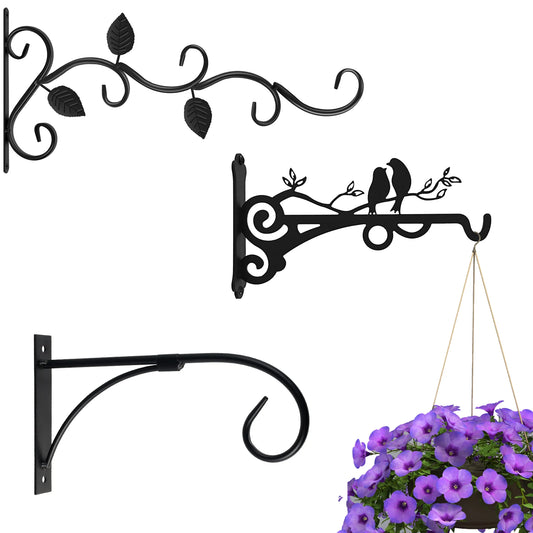 Wall-Mounted Iron Flower Pot Holder