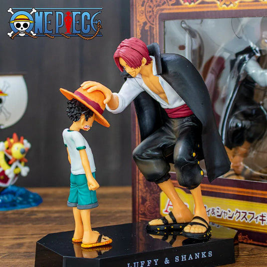 18cm One Piece Anime Figure – Shanks, Luffy, Sabo, Ace, Sanji, Zoro Action Figurine