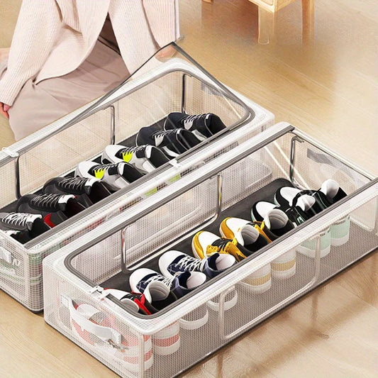 Transparent Foldable Shoe Storage Box
