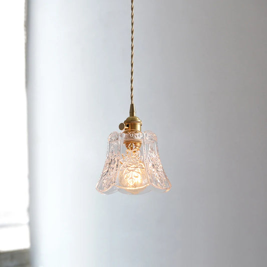 3-Style Nordic Flower Glass Pendant Lights