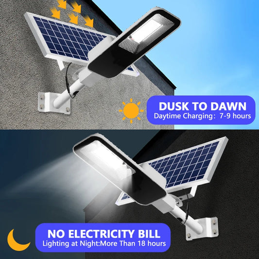 200W Solar Street Light (Dusk-to-Dawn)