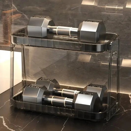 Double-Layer Acrylic Bathroom Storage Rack