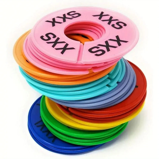 8PCS Plastic Clothes Size Dividers (XS–XXL)