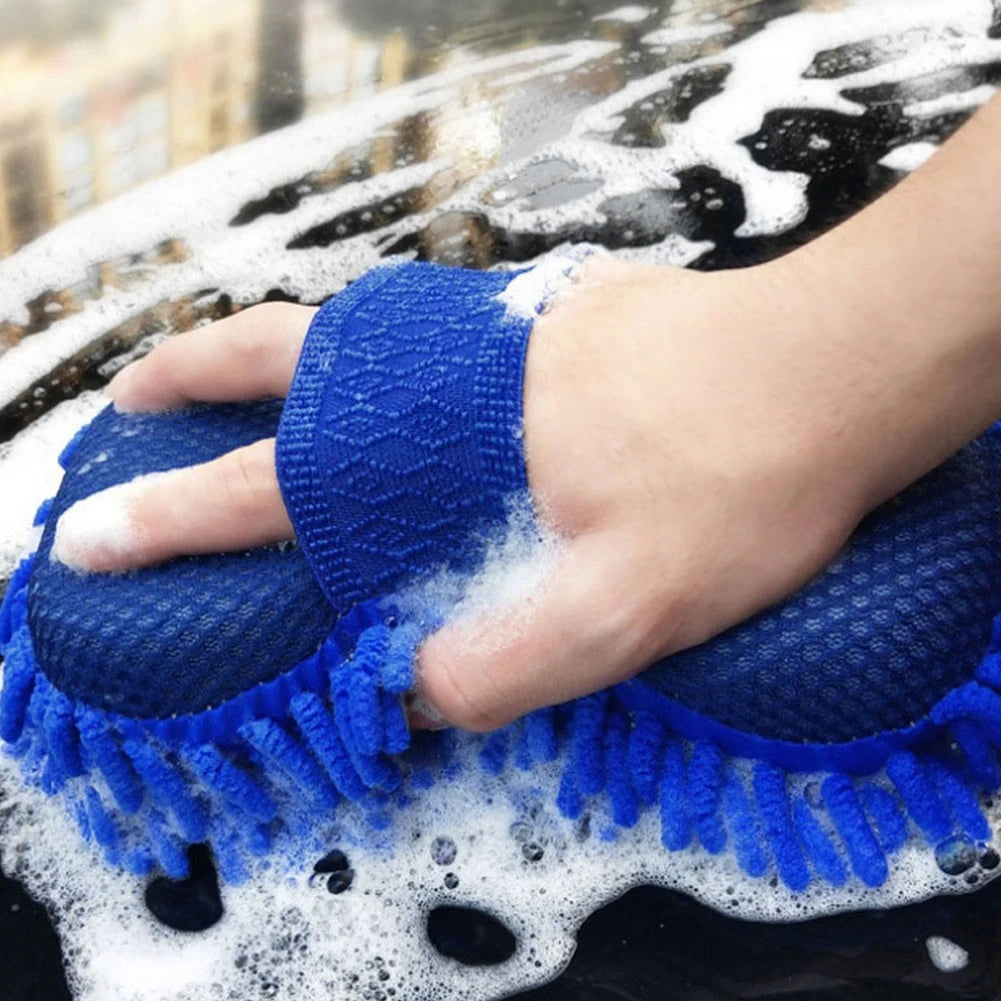 1pc Car Wash Glove Microfiber
