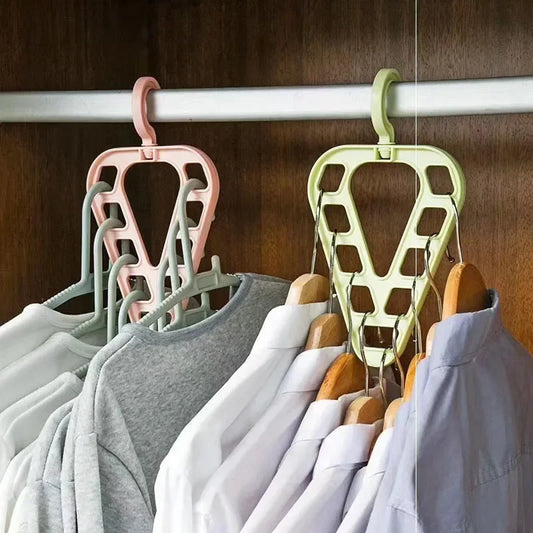 Rotatable 9-Hole Multifunctional Clothes Hanger